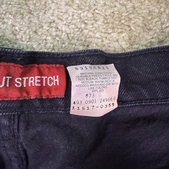 VTG Levis 517 Jeans Womens Slim Fit Bootcut Black Denim Sz 5 Y2K 2001 27x29 E831 - Picture 6 of 13